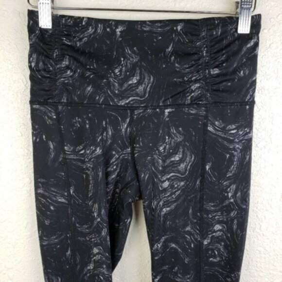 Lululemon Runday Crop *Full-On Luxtreme Leggings Arsenal Ambient Grey Black sz 4 - Picture 14 of 16